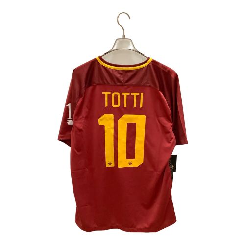 NIKE (ナイキ) トレーニングシャツ メンズ SIZE LL レッド ASローマ 17/18 ユニフォーム TOTTI 847284-613