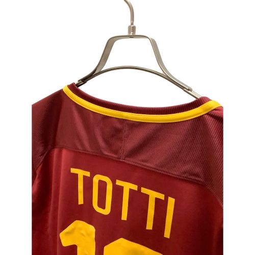 NIKE (ナイキ) トレーニングシャツ メンズ SIZE LL レッド ASローマ 17/18 ユニフォーム TOTTI 847284-613