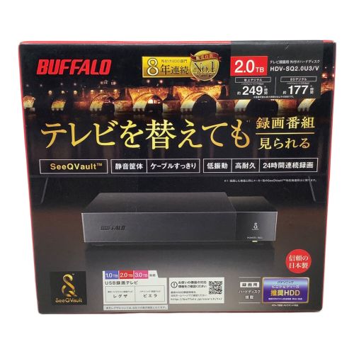 BUFFALO (バッファロー) 外付ケハードディスク 2TB HDV-SQ2.0U3