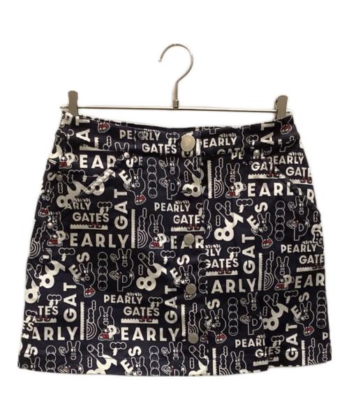 PEARLY GATES (パーリーゲイツ) ゴルフウェア(スカート)　PEARLY GATES（パーリーゲイツ）ストレッチグログラン スカート　055-2234020 ネイビー サイズ:1