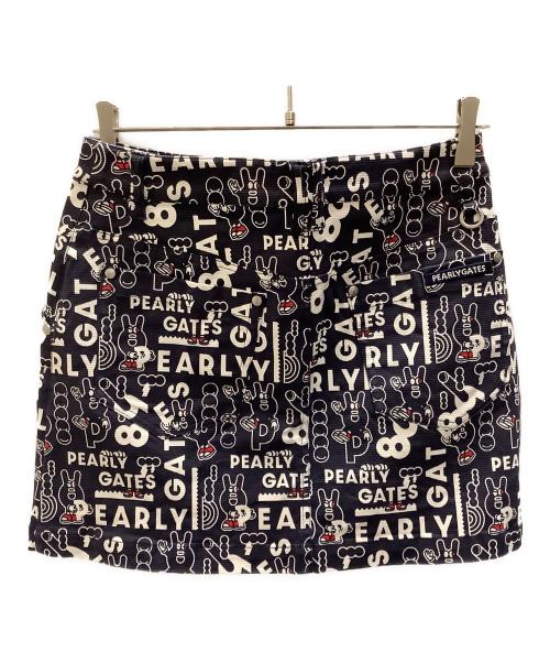 PEARLY GATES (パーリーゲイツ) ゴルフウェア(スカート)　PEARLY GATES（パーリーゲイツ）ストレッチグログラン スカート　055-2234020 ネイビー サイズ:1
