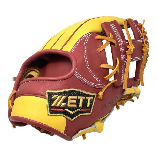 ZETT (ゼット) グローブ ブラウン×イエロー 今宮 2023年モデル プロステイタス