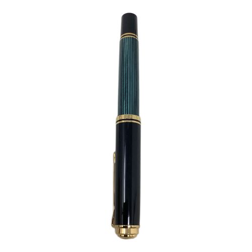 Pelikan (ペリカン) 万年筆 グリーン×ブラック Souveran M800