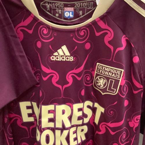 adidas (アディダス) サッカーユニフォーム メンズ SIZE XL ピンク リヨン 10/11 P00325