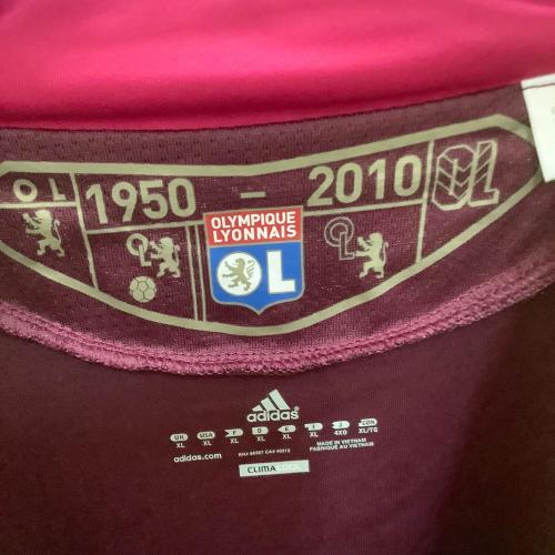 adidas (アディダス) サッカーユニフォーム メンズ SIZE XL ピンク リヨン 10/11 P00325