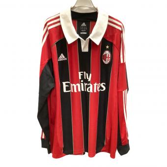 adidas (アディダス) サッカーユニフォーム メンズ SIZE XL レッド×ブラック ACミラン 12/13 W37467