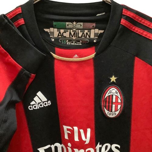 adidas (アディダス) サッカーユニフォーム メンズ SIZE L レッド×ブラック ACミラン