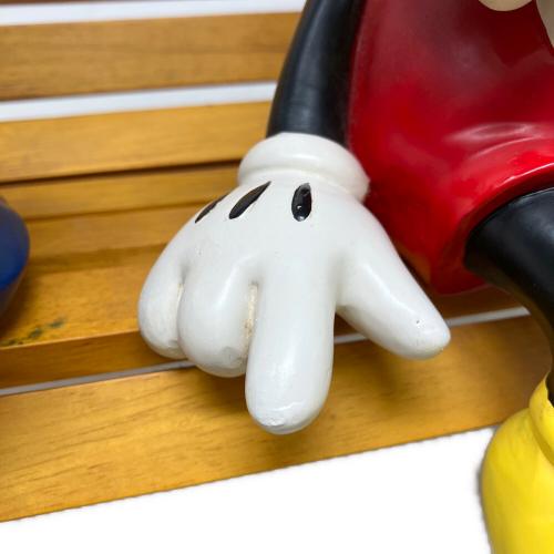 ミッキー・ミニー ベンチ フィギュア DISNEY (ディズニー) ベンチプランター ヨゴレ有 ミッキー＆ミニー