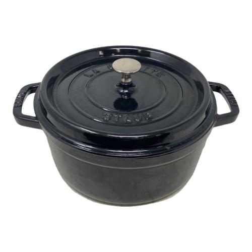 Staub (ストウブ) 両手鍋 24cm ブラック