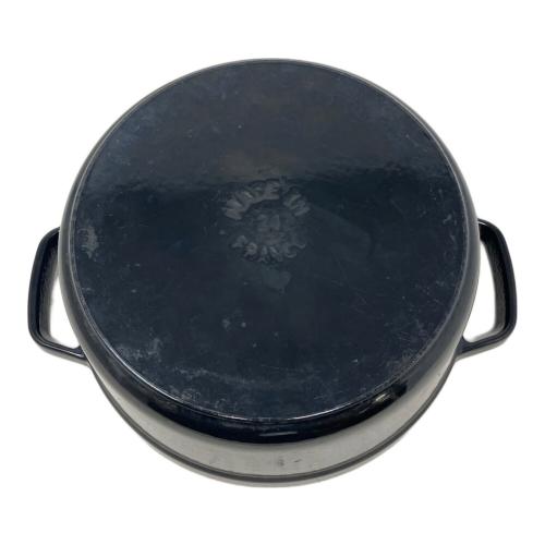 Staub (ストウブ) 両手鍋 24cm ブラック