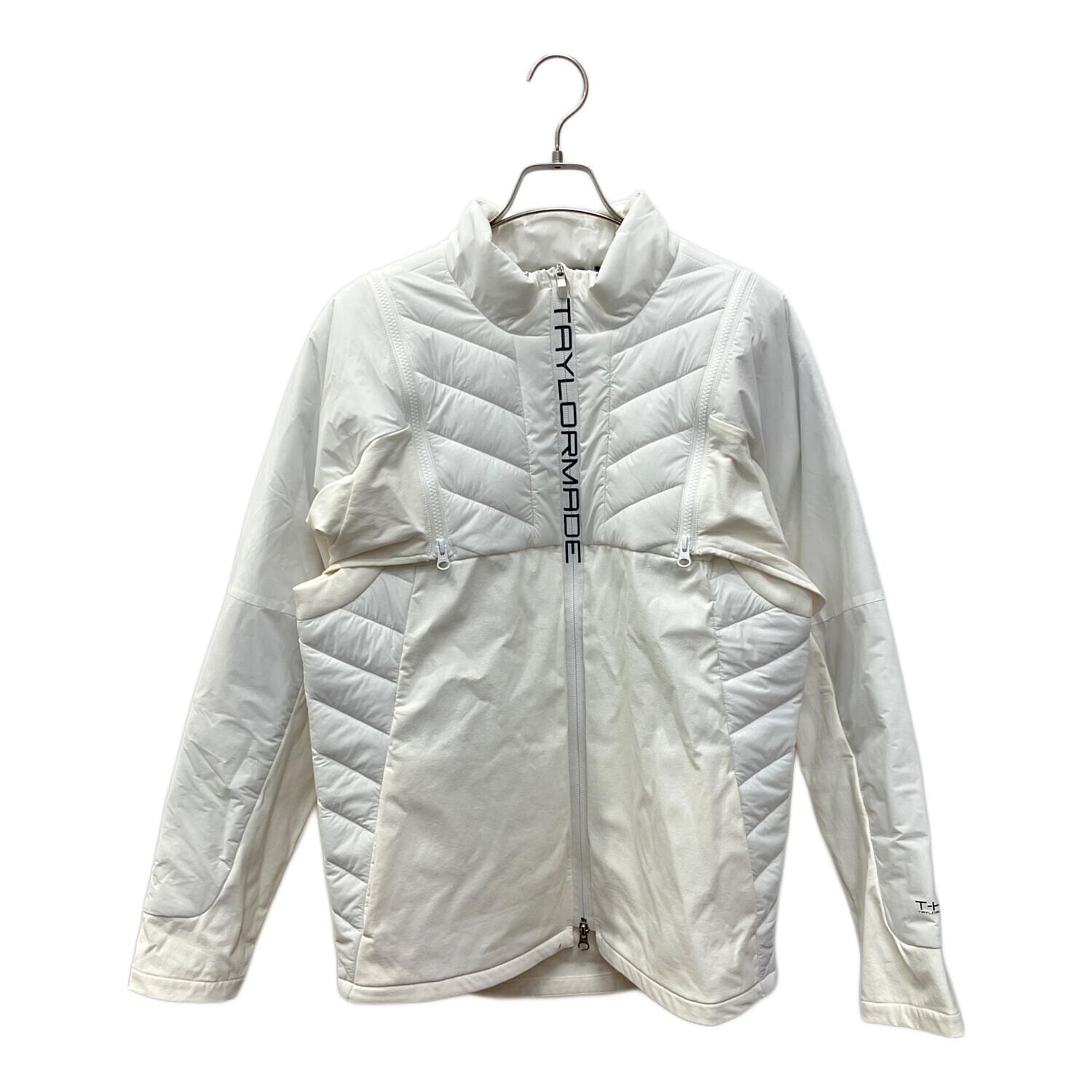 TaylorMade ゴルフ フルジップジャケット ホワイト ストレッチ テーラーメイド(TaylorMade) ゴルフウェア ブルゾン ストレッチイン