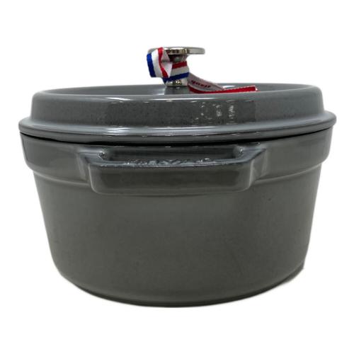 Staub (ストウブ) 両手鍋 SIZE 20 グレー ピコ・ココット ラウンドグレー