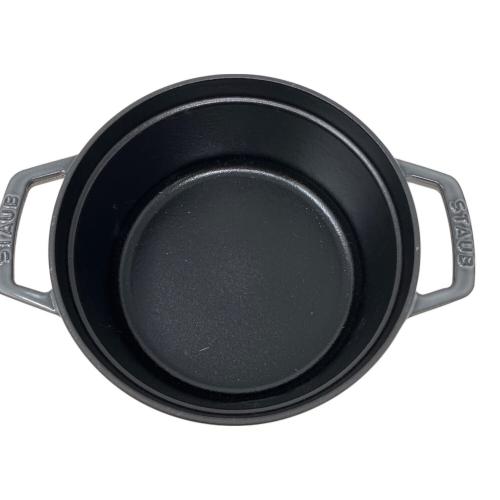 Staub (ストウブ) 両手鍋 SIZE 20 グレー ピコ・ココット ラウンドグレー