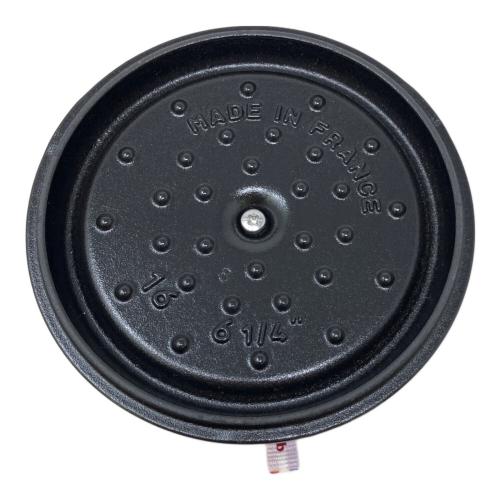 Staub (ストウブ) 両手鍋 SIZE 16 グレー ミニココット ラウンド