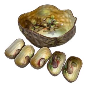 Noritake (ノリタケ) ナッツディッシュ 大1・小5セット