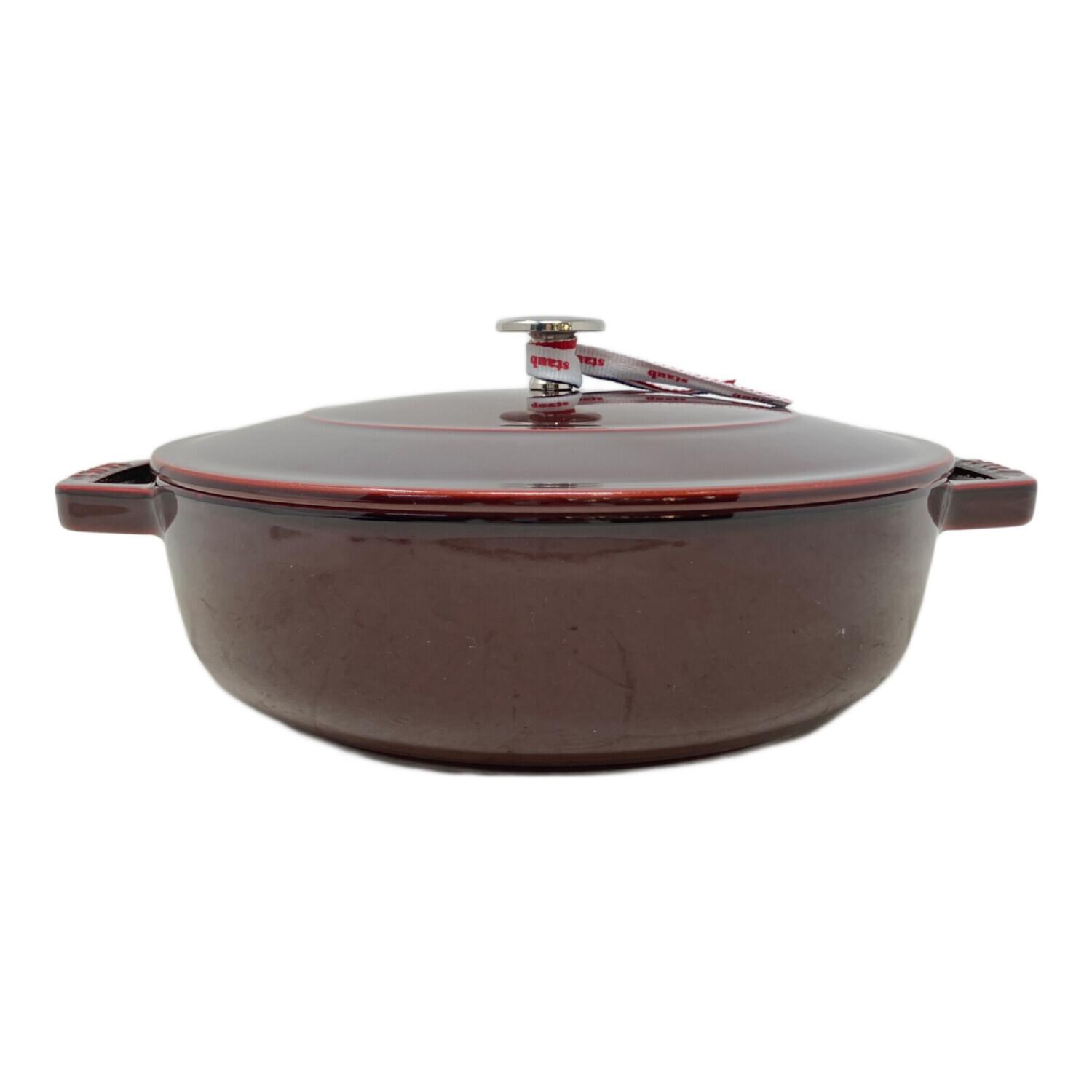Staub (ストウブ) 両手鍋 グレナディンレッド ブレイザーソテーパン 24