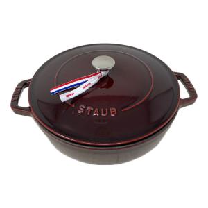Staub (ストウブ) 両手鍋 グレナディンレッド ブレイザーソテーパン 24