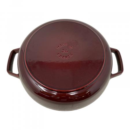 Staub (ストウブ) 両手鍋 グレナディンレッド ブレイザーソテーパン 24