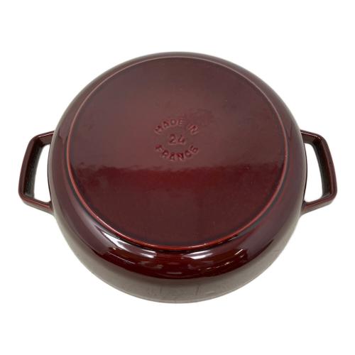Staub (ストウブ) 両手鍋 グレナディンレッド ブレイザーソテーパン 24