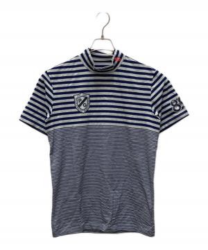 PEARLY GATES (パーリーゲイツ) ゴルフウェア(トップス)　モックネックカットソー ネイビー×グレー サイズ:SIZE M