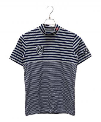 PEARLY GATES (パーリーゲイツ) ゴルフウェア(トップス)　モックネックカットソー ネイビー×グレー サイズ:SIZE M