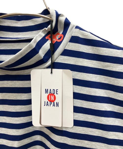 PEARLY GATES (パーリーゲイツ) ゴルフウェア(トップス)　モックネックカットソー ネイビー×グレー サイズ:SIZE M