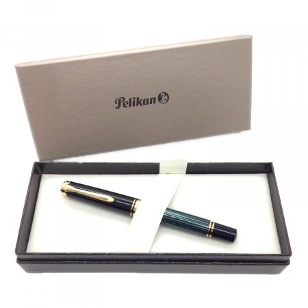 ペリカン 万年筆 14C スーベレーン M グリーンストライプ 字幅EF Pelikan (ペリカン) 万年筆 M 600 グリーンストライプ スーベレーン