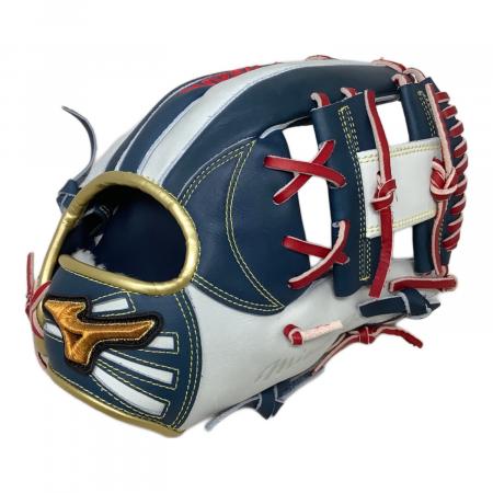 Mizuno WorldWin 軟式グローブ ネイビー/ホワイト MIZUNO (ミズノ) MIZUNO PRO 軟式グローブ ホワイト×ネイビー