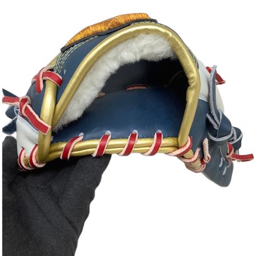 MIZUNO (ミズノ) MIZUNO PRO 軟式グローブ ホワイト×ネイビー