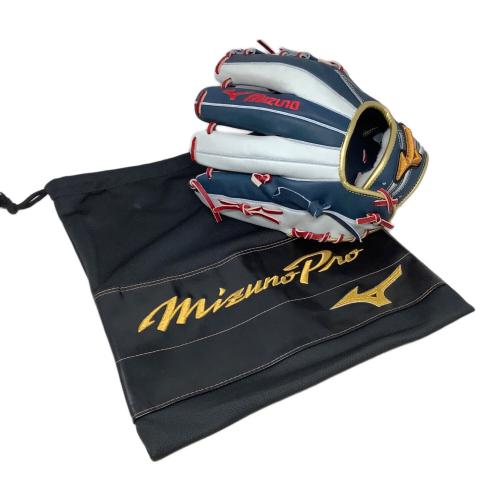 MIZUNO (ミズノ) MIZUNO PRO 軟式グローブ ホワイト×ネイビー