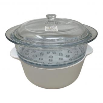 Luminarc（リュミナルク） 蒸し鍋 フランス製 ヴィトロ ホワイト スチーマー