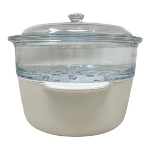 Luminarc（リュミナルク） 蒸し鍋 フランス製 ヴィトロ ホワイト スチーマー