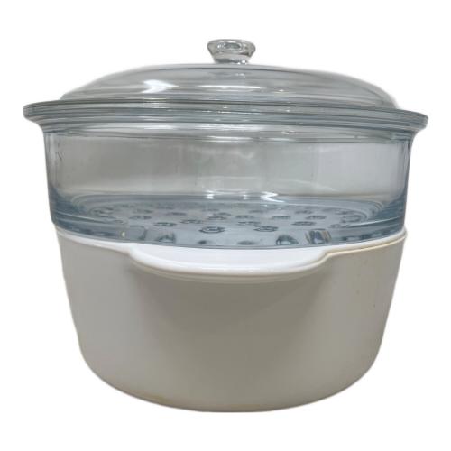 Luminarc（リュミナルク） 蒸し鍋 フランス製 ヴィトロ ホワイト スチーマー