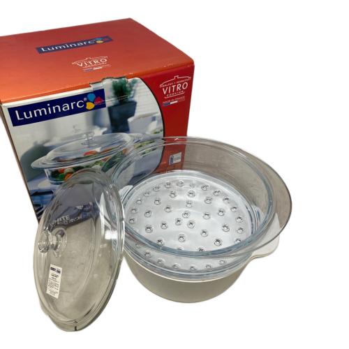 Luminarc（リュミナルク） 蒸し鍋 フランス製 ヴィトロ ホワイト スチーマー