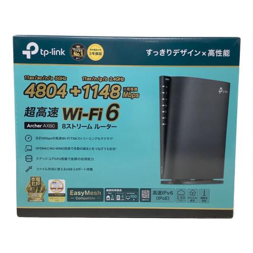TP-LINK (ティーピーリンク) ルーター AX80