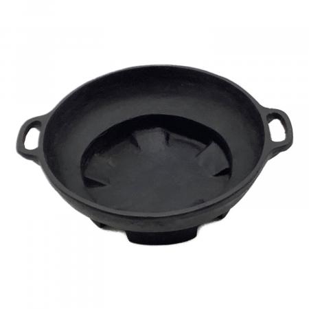 【未使用】南部鉄器 義経鍋　天ぷら鍋 焼肉 鉄板 レトロ　謹製　名品 義経鍋 南部鉄器｜トレファクONLINE