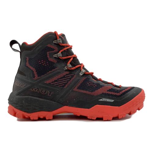 MAMMUT (マムート) Ｄucan High GTX トレッキングシューズ 3030-03470 メンズ SIZE 26cm ブラック×レッド
