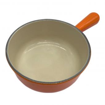 LE CREUSET (ルクルーゼ) ソースパン SIZE 18 オレンジ