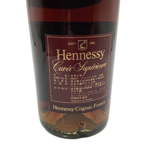 ヘネシー (Hennessy) コニャック 700ml 木箱付 キュベスペリオール 特級 未開封