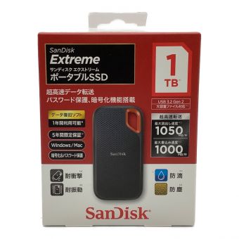 SanDisk SSD 外付 1TB USB3.2Gen2 1050MB/秒