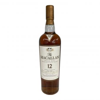 マッカラン (MACALLAN) シェリーオーク スコッチウィスキー 12年 旧ボトル 700ml