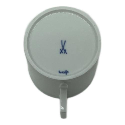 Meissen (マイセン) カップ&ソーサー 35571/55875 剣マークあ マイセンホワイト ベルリンシェイプ 2Pセット