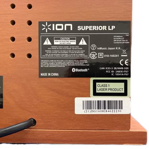 ion (イオン) レコードプレーヤー SUPERIOR LP