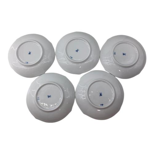Meissen (マイセン) カップ&ソーサー 波の戯れホワイト 5Pセット