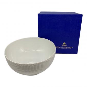 ROYAL COPENHAGEN (ロイヤル・コペンハーゲン) ボウル 24cm ホワイトフルーテッド・ハーフレース