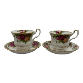 ROYAL ALBERT (ロイヤルアルバート) カップ&ソーサー オールドカントリーローズ 2Pセット