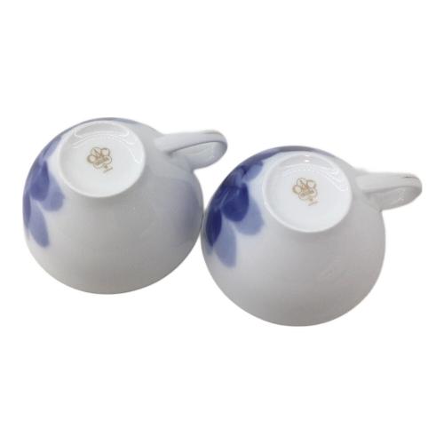 大倉陶園 (オオクラトウエン) ブルーローズティー碗皿ペアー 2Pセット