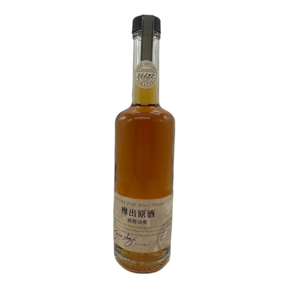 ◇注目! サントリー 山崎蒸溜所 樽出原酒 酒精58度 ピュアモルト 500ml 58
