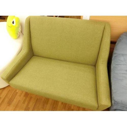 UNICO 2人掛けソファー グリーン 布 FORTU