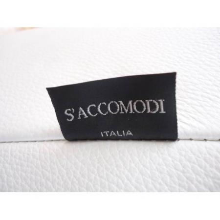saccomodi カウチソファー ホワイト 総革張り APR-015 フランスベッド取扱 イタリア製